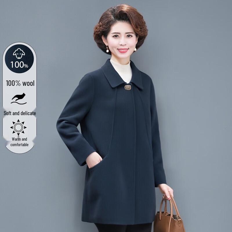 

XUEXI Women s Stylish Winter Double-faced Wool Coat 3XL
