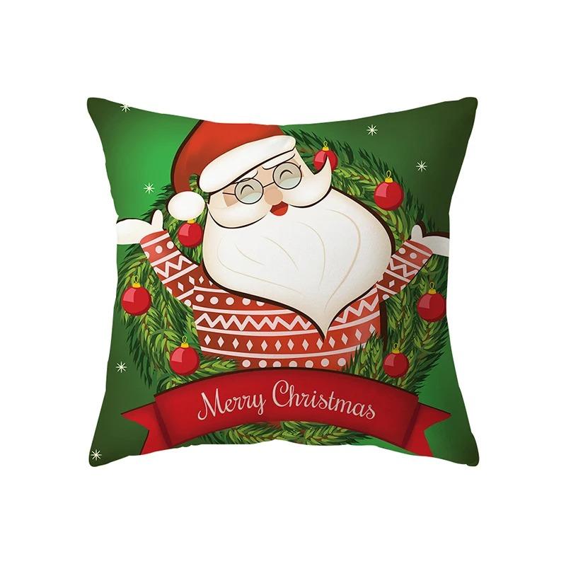 Christmas Themed Pillowcases Car Accessories Office Santa Claus Living Room Sofa Home Pillowcases
