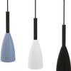 3‑Light Iron Pendant Light 7x50x100cm Modern Ceiling Hanging Lamp White Grey Black for Home Dining Room