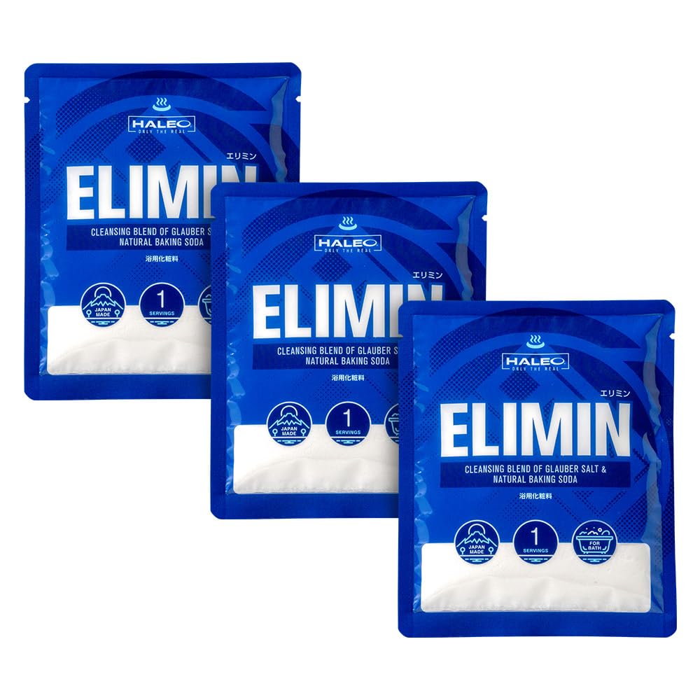 

HALEO Глауберова соль для ванны Натуральная Пищевая ELIM Ванна Согревающая Горячая Натуральная 100г x 3 Индивидуально Косметика для ванны Добавки, Сода, Соли, Источники,