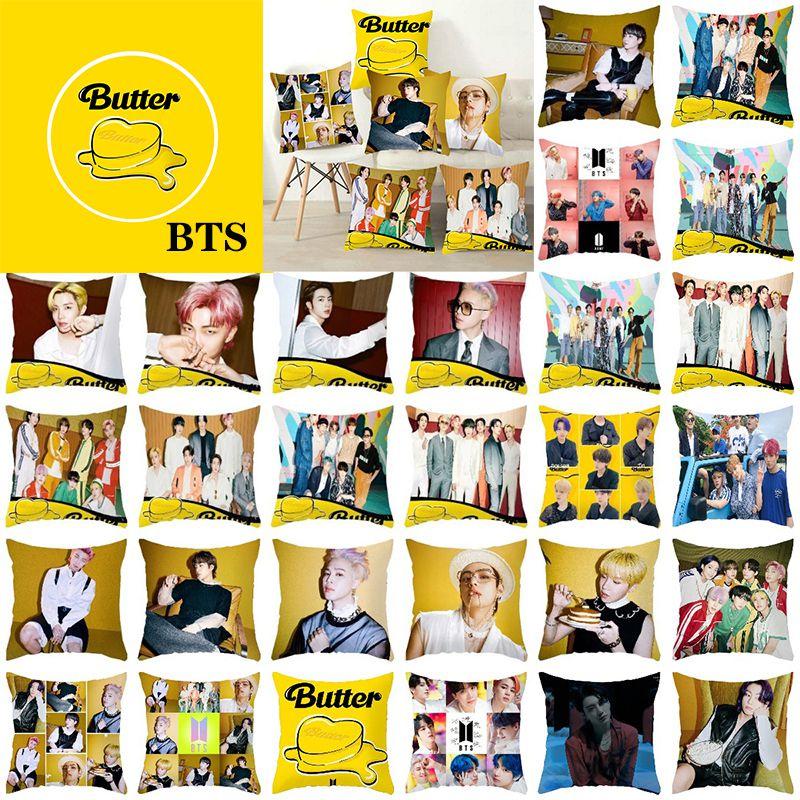 Bts Bangtan Boys Cushion Cover Decorative Soft Pillow Case Sofa Car Cover Throw
