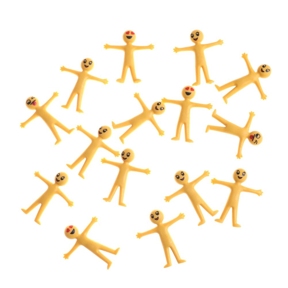 Creative 10 Pcs/Lot Kids Party Supply Favors Yellow Man Mini Sticky Emoji Toy for Children