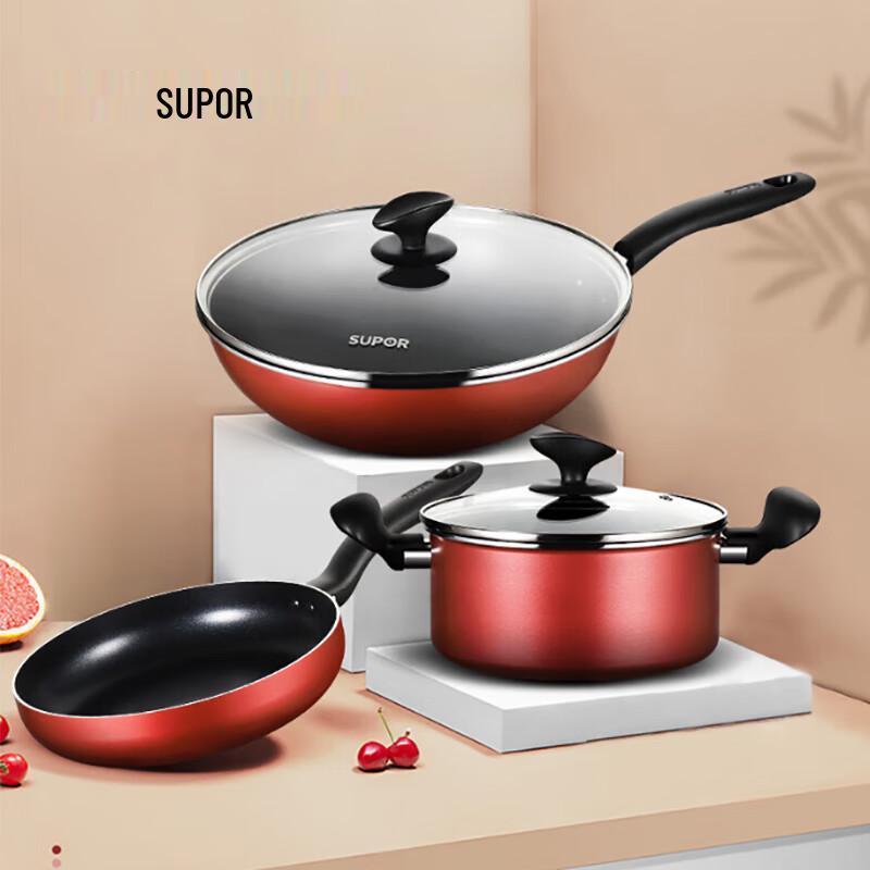 SUPOR Antihaft-Kochgeschirr 3-teiliges Set