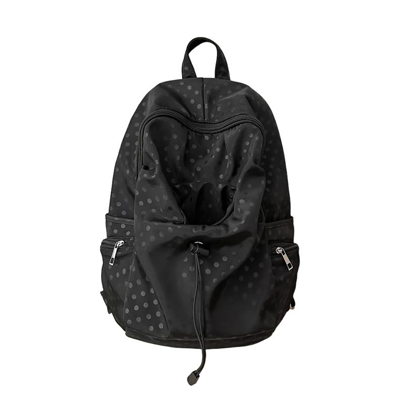 

Polo Dot Backpack Large Capacity Nylon Student Schoolbag Sports Travel Backpack