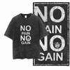 GYM Tiger NO PAIN NO GAIN Funny Graphic Print T-Shirt Men Women Streetwear Y2K Harajuku Hip Hop Fashion Summer New Tee Loose Casual Oversized Top
