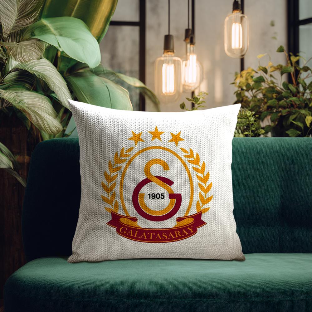 Club Logo G-Galatasarays Pillow Case Natural Linen Organic Fabric Double-Sided Printing Breathable Perfect For Home Decor