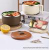 Large Capacity Japanese Style 304 Stainless Steel Insulated Noodle & Rice Bowl with Drain for Students & Office Workers
