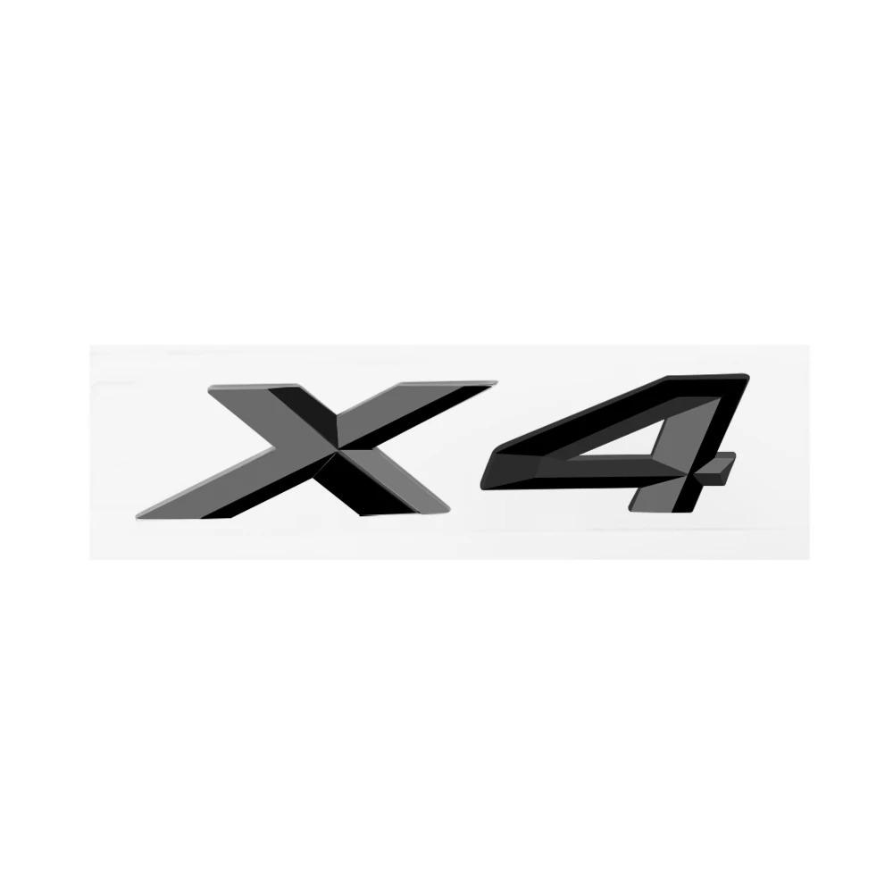 1Pc 3D ABS Chrome Letters X1 X3 X4 X5 Cars Rear Trunk Emblem Badge For X6 E71 F16 E72 G06 X1 X3 X4 X5 Stickers Lettering Accessories