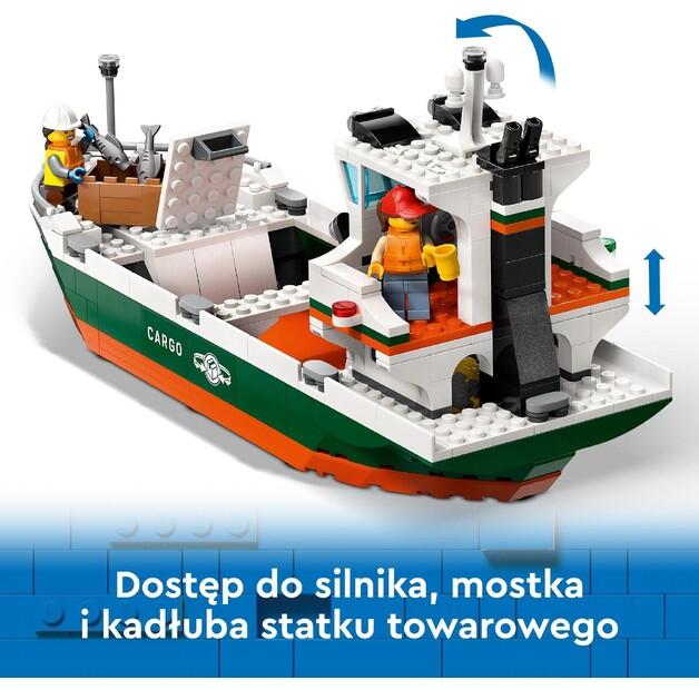 LEGO City 60422 Seaport with Cargo Ship