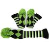 3Pcs Polyester Wool Knitting   Putter Head Cover Wooden   Headcovers Accessory