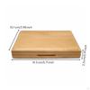 Woodwind Accessory Storage Case with Hinged Lid Bamboo Wooden for Saxophonists,