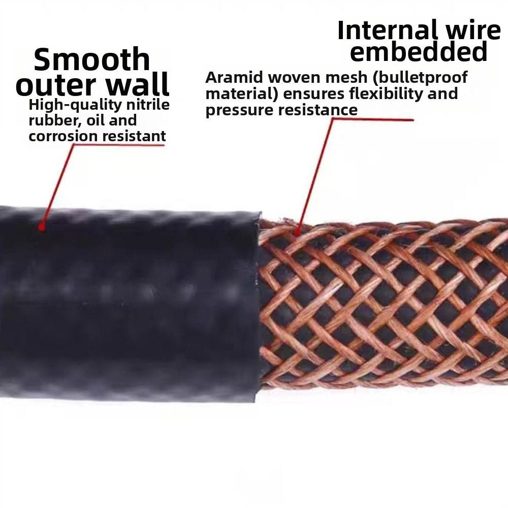 Multifunctional NBR Oil Resistant Hose ID 4 5 6 8 10 12 14mm Vacuum Hose Durable Car Fuel Hoses