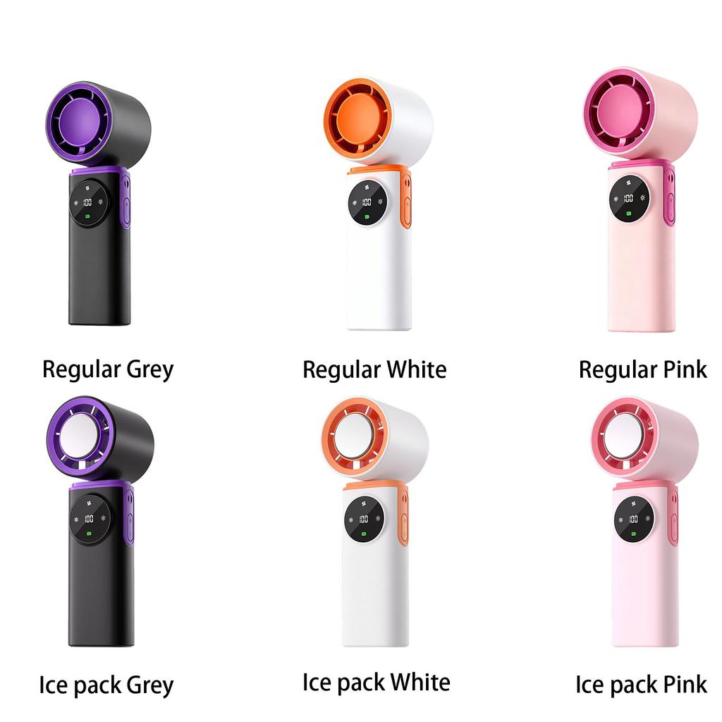Mini Pocket Cooling Fan with Ice Cooling Rechargeable Personal Fan 3600mAh for Travel Outdoor Activities Gifts for Women