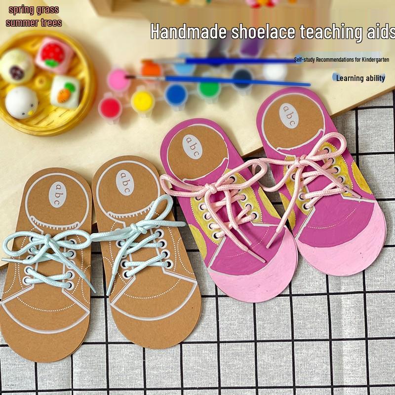 Montessori Shoelace Tying Toy for Kids: Develop Fine Motor Skills & Self-Care