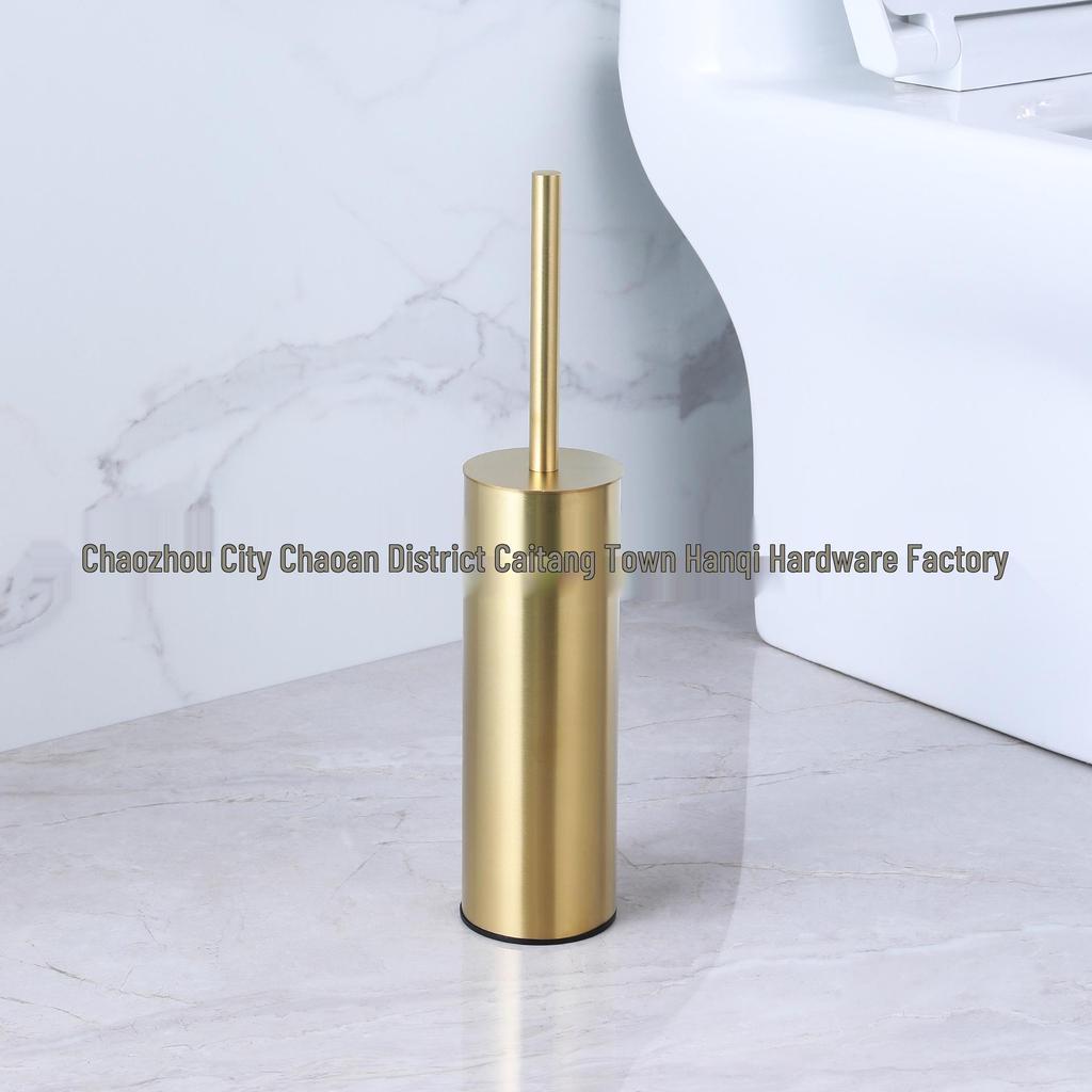 Stainless Steel Toilet Brush, Detachable & Washable, Wall-Mountable & Floor-Standing, Long Handle for Bathroom Use.