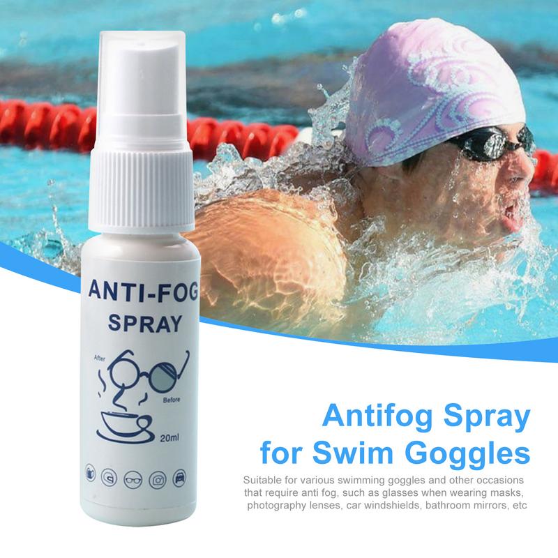 Anti-Fog Spray for Swimming Goggles 20ml Glasses Diving Goggles Lens Cleaner Eyeglasses Solid Antifogging Liquid Mist Eliminator