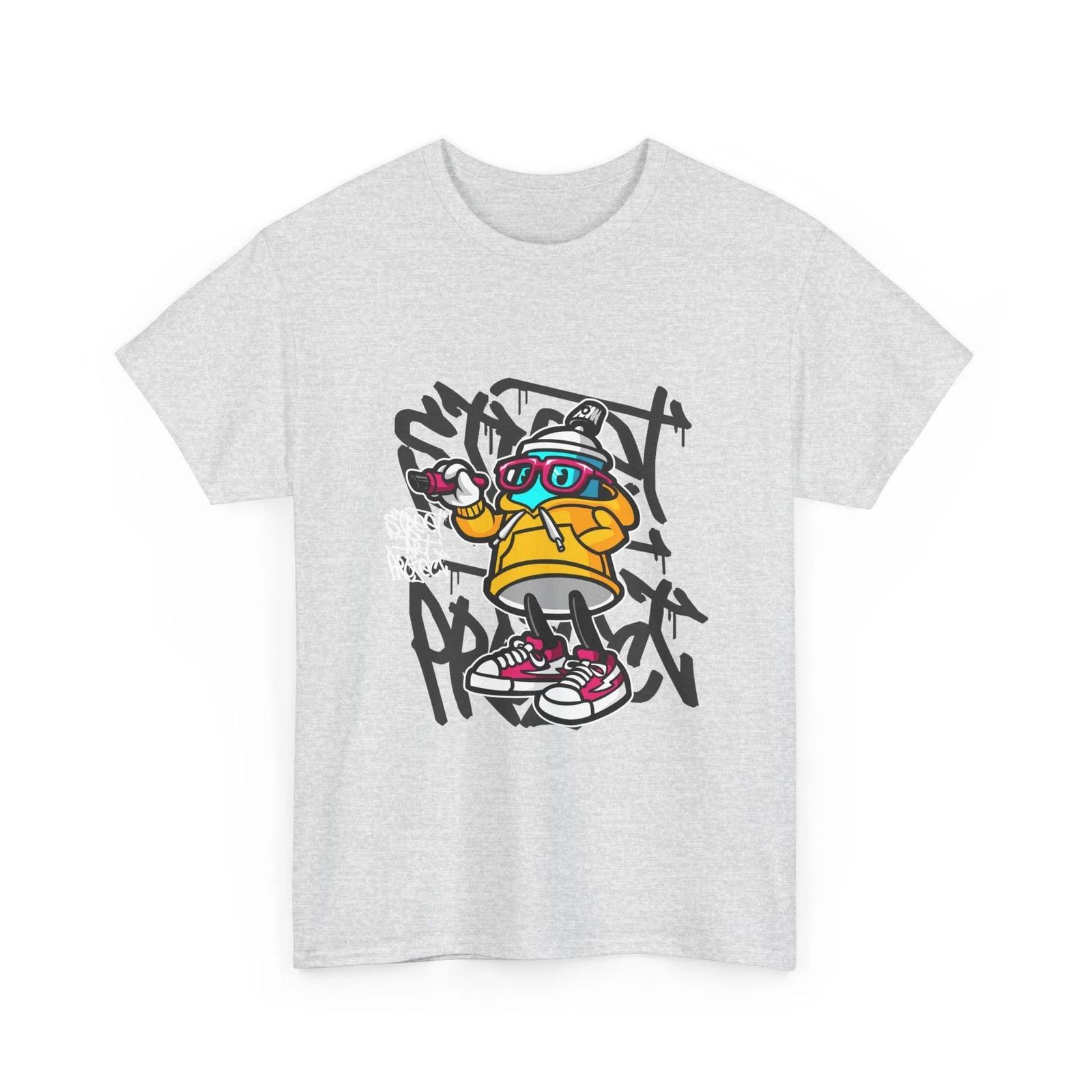 

Cool Graffiti T-Shirt | Streetwear Cartoon Character, Gift for Men/Women, Cotton 3XL