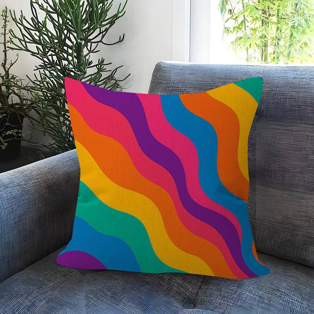 Home Decor Colorful Graffiti Cushion Cover Inches Farmhouse Decor Home Throw Pillow Covers for Couch Decorations