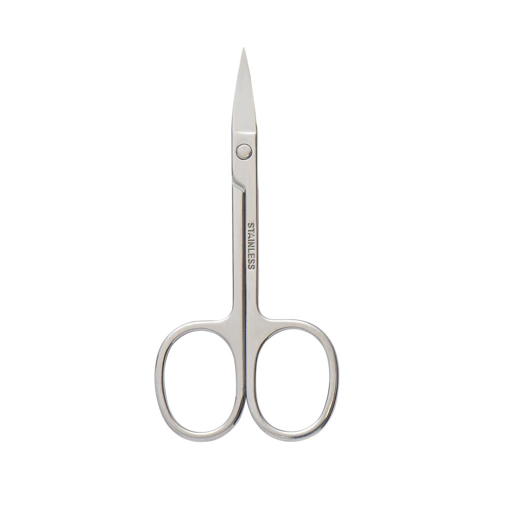 Round-Tip Stainless Steel Beauty Scissors: Safe, Thickened Nose, Eyebrow, and Makeup Tool