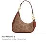 Coach Teri Coated Canvas With Leather Shoulder Bag Mini Women's Caramel CBL07-IMXIS