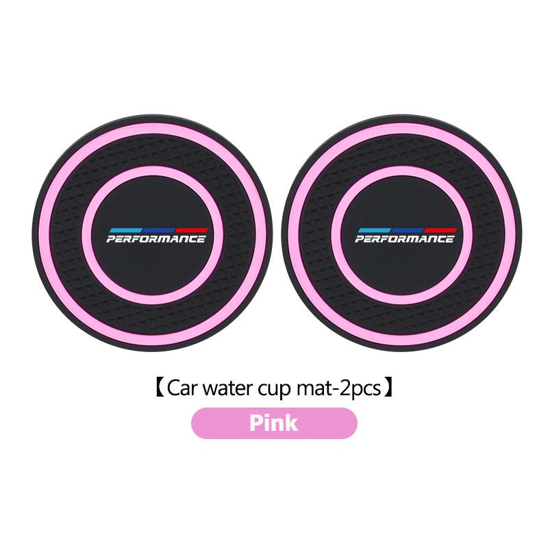 For BMW 2pcs Car Silicone Coaster Water Cup Anti-slip Pad Accessories 1 3 5 Series X1 X3 X4 X5 X7 G20 G38 F20 F39 F48 E46
