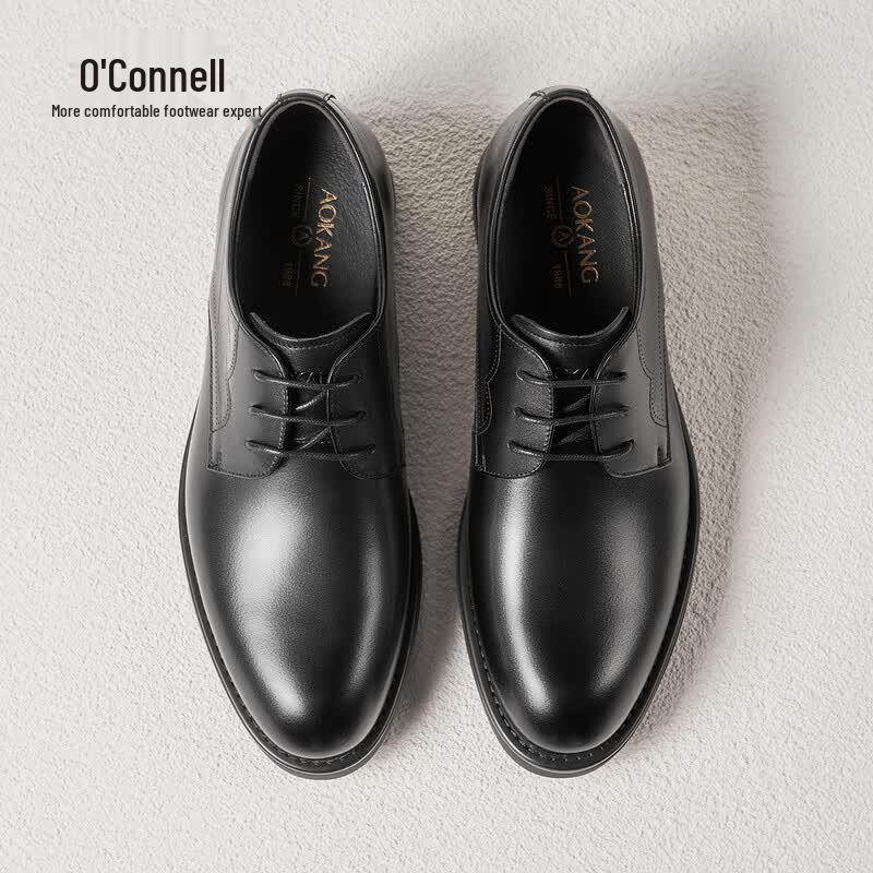 Aokang Men s Classic Business Lace-Up Leather Shoes 40 (250mm)