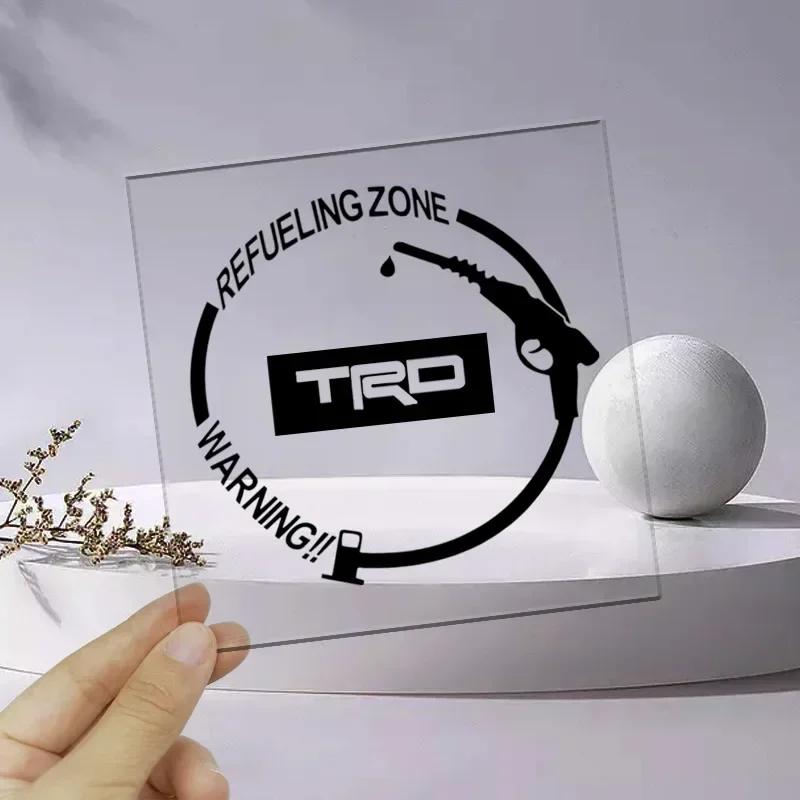 Vinylové reflexní nálepky s logem auta na víčko palivové nádrže, samolepky, doplňky pro Toyota TRD E150 E120 Land Cruiser 200 Chr Corolla Yaris Rav4