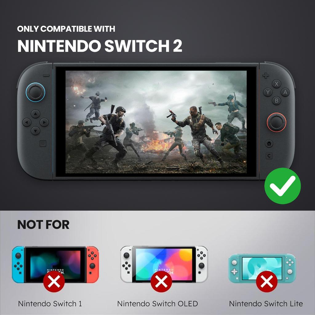 Für Nintendo Switch 2 Game Controller Anti-Drop-Hülle TPU + PC Hybrid-Schutzhülle