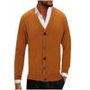 FiveFive Men's Fashion Cardigan Jacket Solid Color Button Casual Loose Knit Cardigan Solid Color Button Cardigan