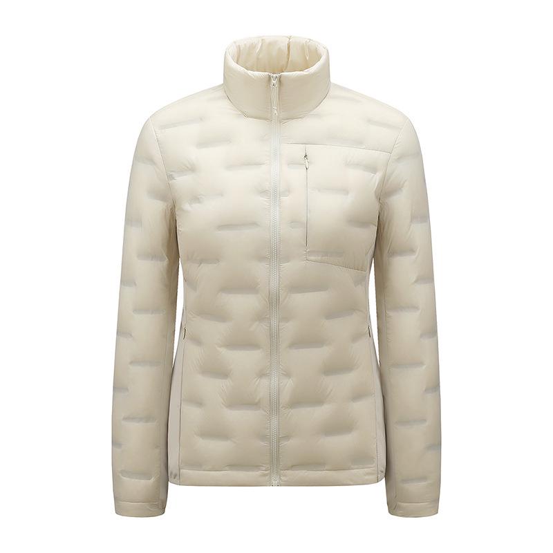 Leichte Daunenjacke für Damen und Herren mit Stehkragen für den Winter - Weiße Entendaune, Modischer Lässiger Warmer Mantel