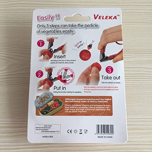 Haixifry Strawberry Huller, a metal fruit peeler for stalk removal, stem removal, and core removal.