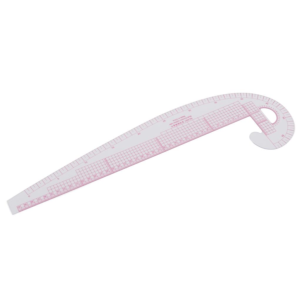 58cm 6501 Curved Ruler High Accuracy Transparent Body Plastic Curved Ruler Sewing for Sewing