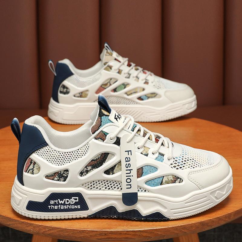Summer Men's Shoes 2024 New Breathable Canvas Shoes Men's Trend Versatile White Shoes Sports Shoes Casual Shoes Board Shoes