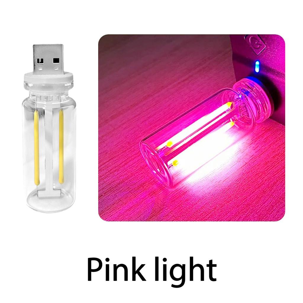 Car USB Night Light Touch Dimming Bulb 5V Retro LED Bulbs 0.3W DIY Camping Incandescent Decorative Car Interior Ambient Lighting