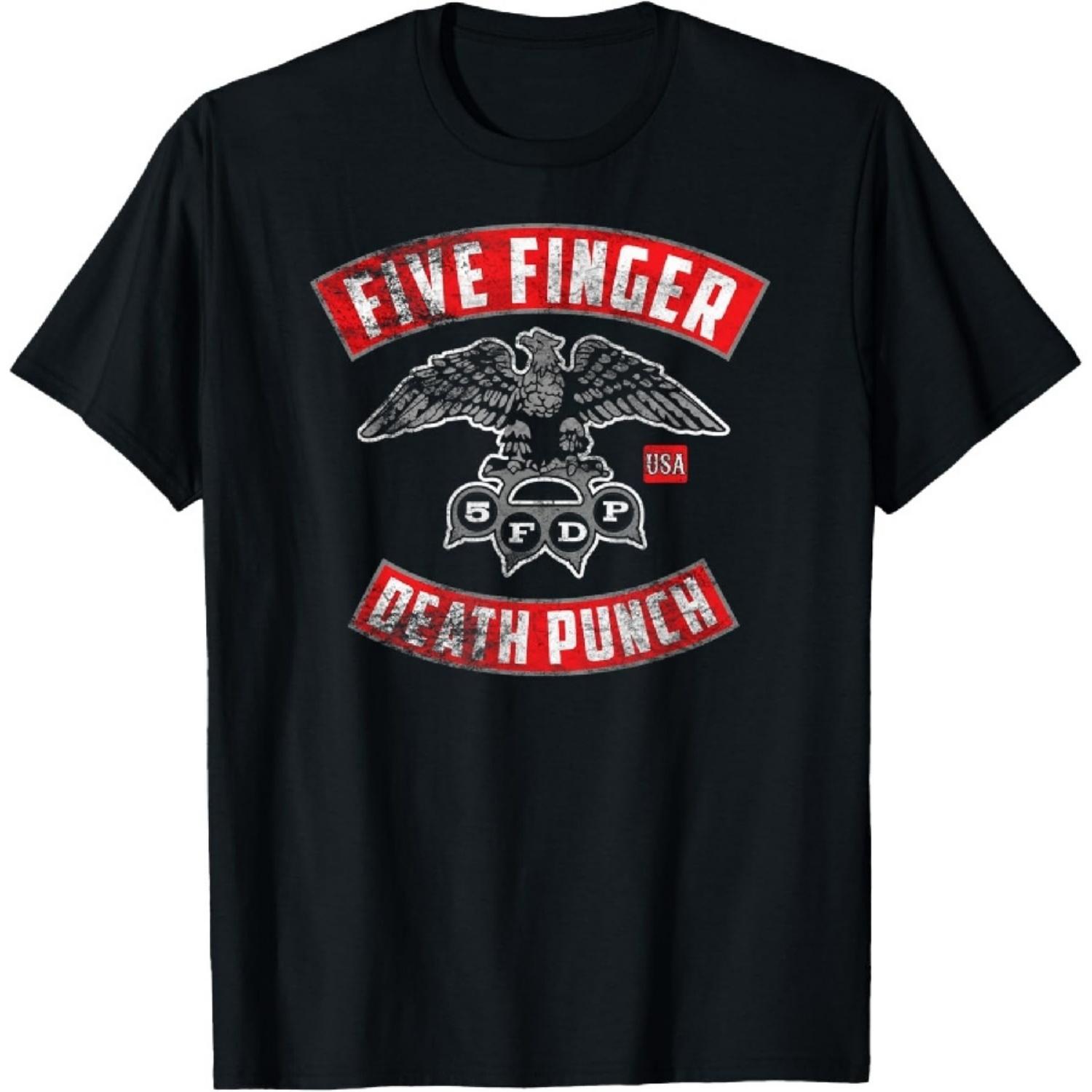 

5FDP - Rocker Crest Distressed T-Shirt XXXXXL чорний