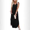 Independent Station Amazon 2026 Summer New Sleeveless Suspender Collar Top and Printed Wide Leg Pants Chiffon Set