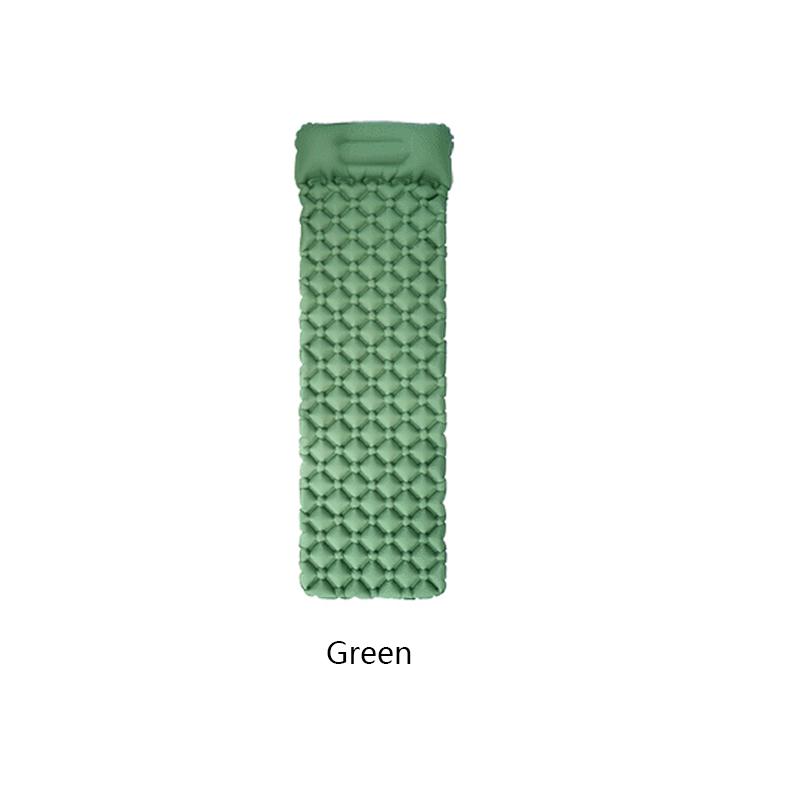 Outdoor Sleeping Pad Camping Inflatable Mattress with Pillows Travel Mat Folding Bed Ultralight Air Cushion Hiking Trekking