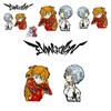 Eva Evangelion Pin Badge Featuring Asuka And Rei Perfect For Fans!