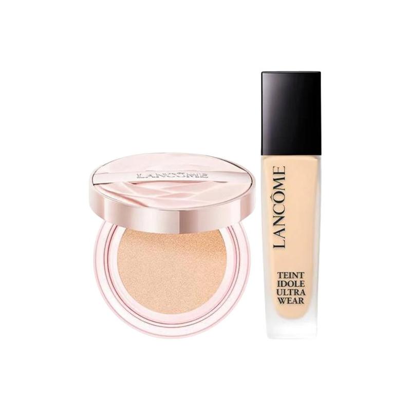 Lancôme Luminous powder air cushion long-lasting makeup liquid foundation makeup set long-lasting #B-01 #N10 розовый