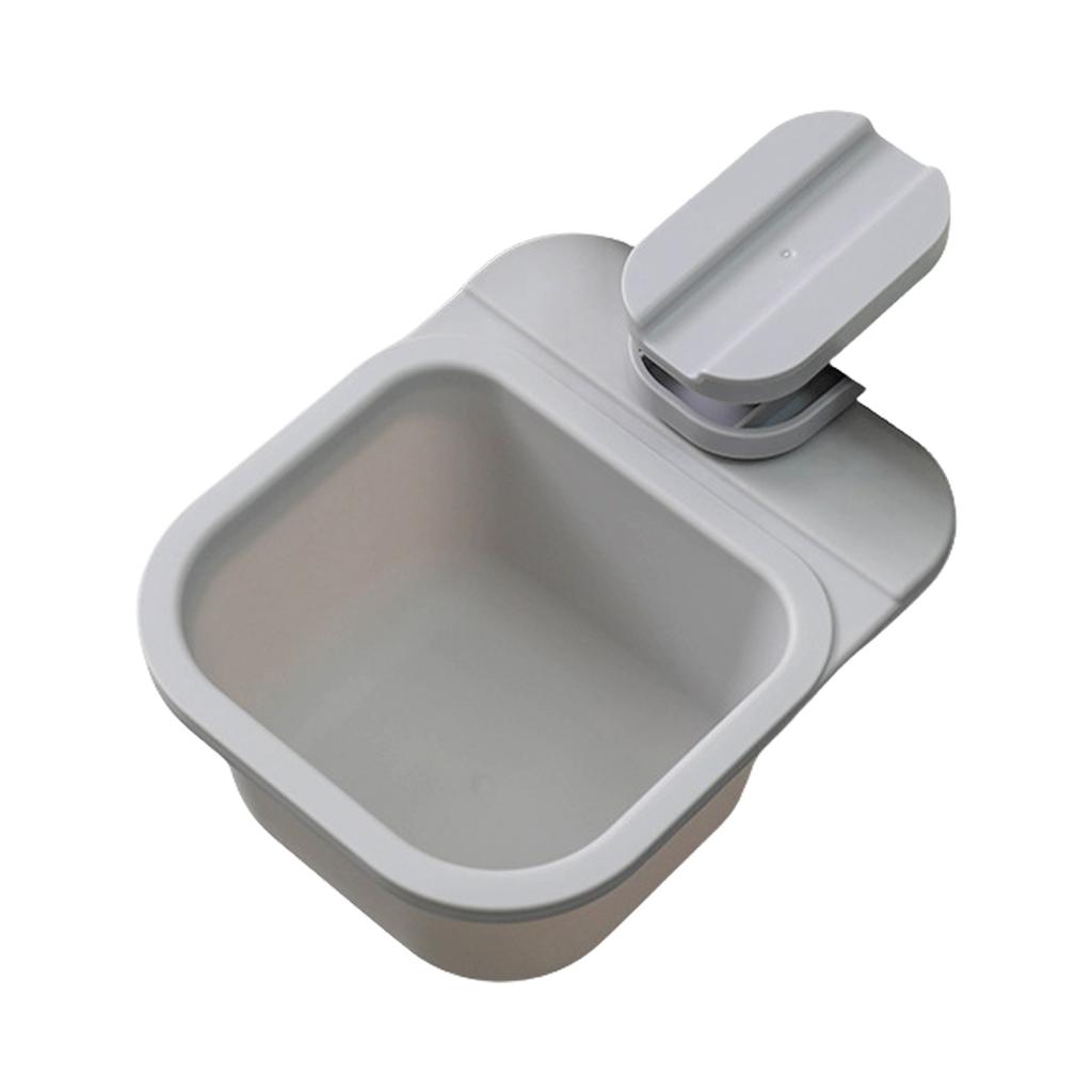 Multifunctional Desktop Rotating Trash Can With Space Saving Clip or Adhesive Design For Office And Home Use