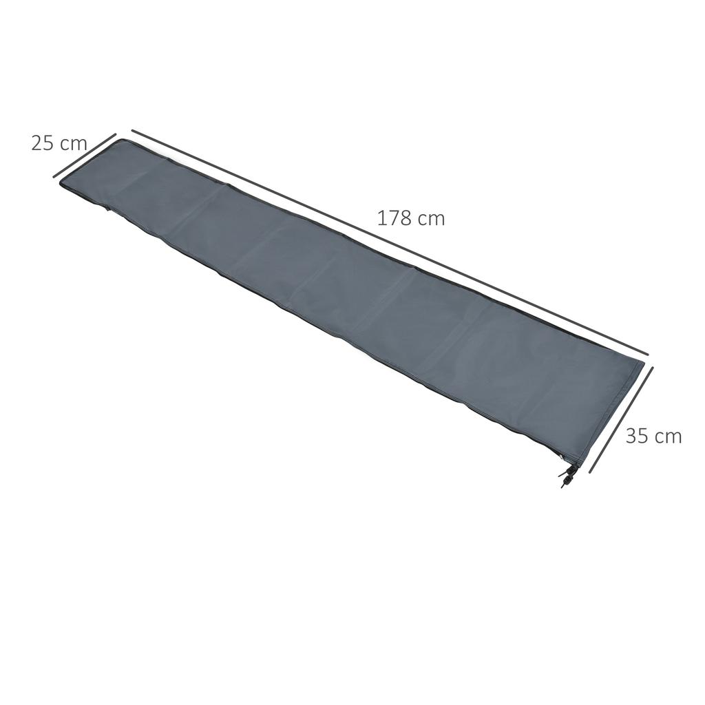 Parasol Cover, Cantilever Umbrella Cover for 2-3.5 m Parasols, 420D Oxford Fabric Banana Umbrella Protector with Zipper for Outdoor Garden, Patio