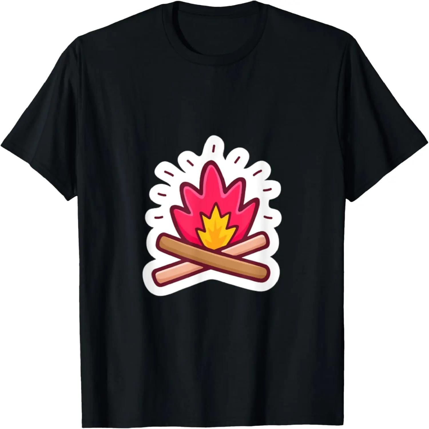 Fireplace Firewood Fire Wood Oven T-Shirt S