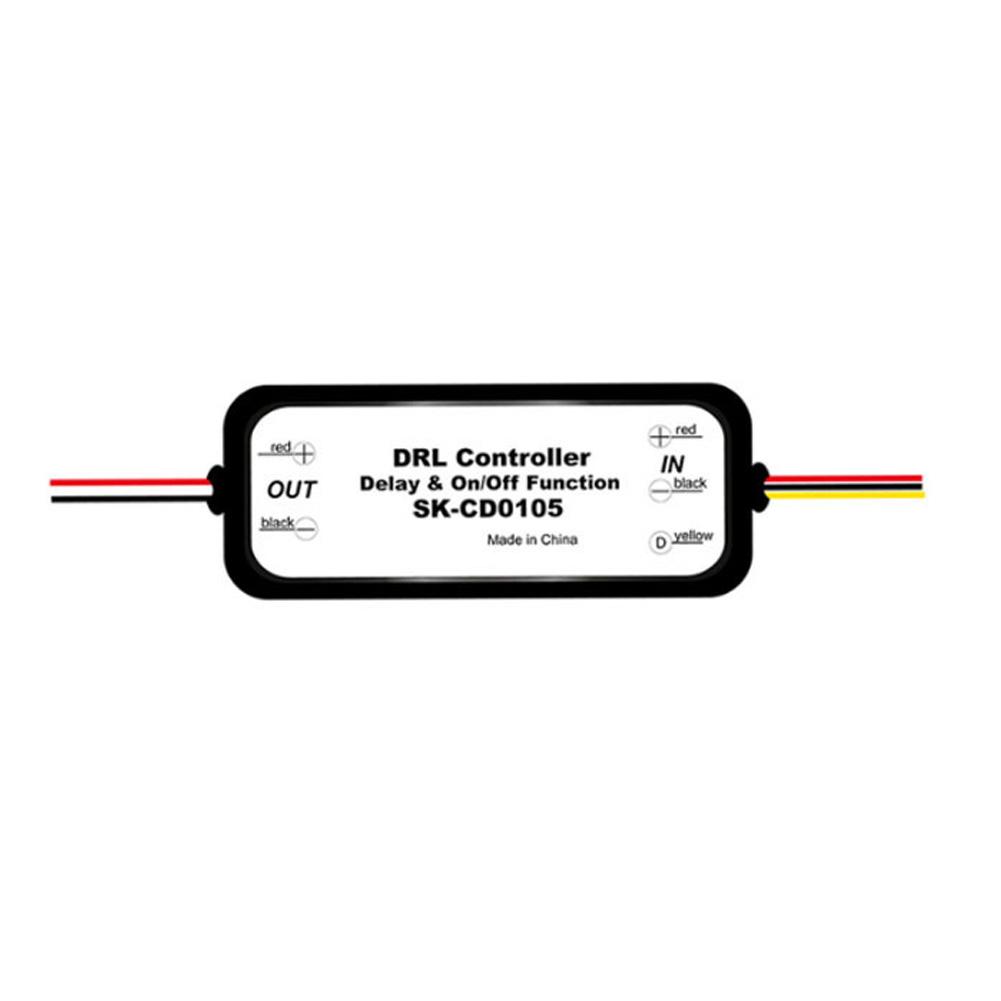 DRL Controller Auto Car LED Daytime Running Light Relay Harness Dimmer On/Off 12-18V Fog Lamp Control