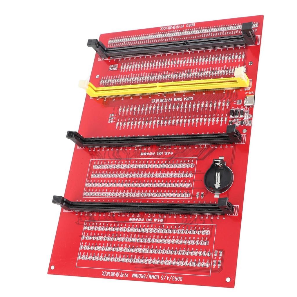 RAM Memory Diagnostic Analyzer 4 in 1 Desktop DDR3 DDR4 DDR5UDMM DDR5RDIMM Tester Card with Light