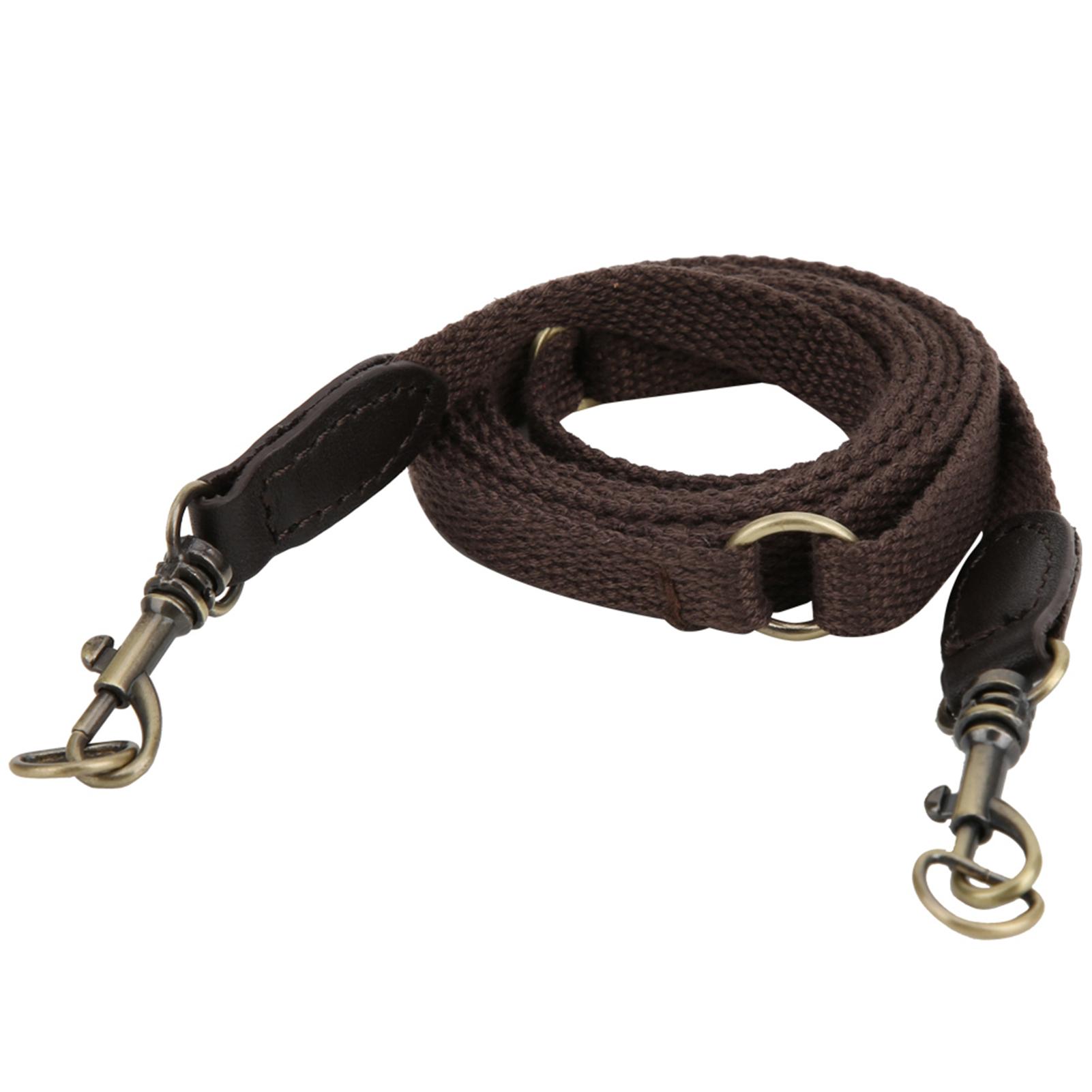 

Ремешок для сумки, ремень для сумки через плечо, кожаный ремень, регулируемый плечевой ремень, аксессуары для DIY-сумки Coffee Leather & Coffee Webbing