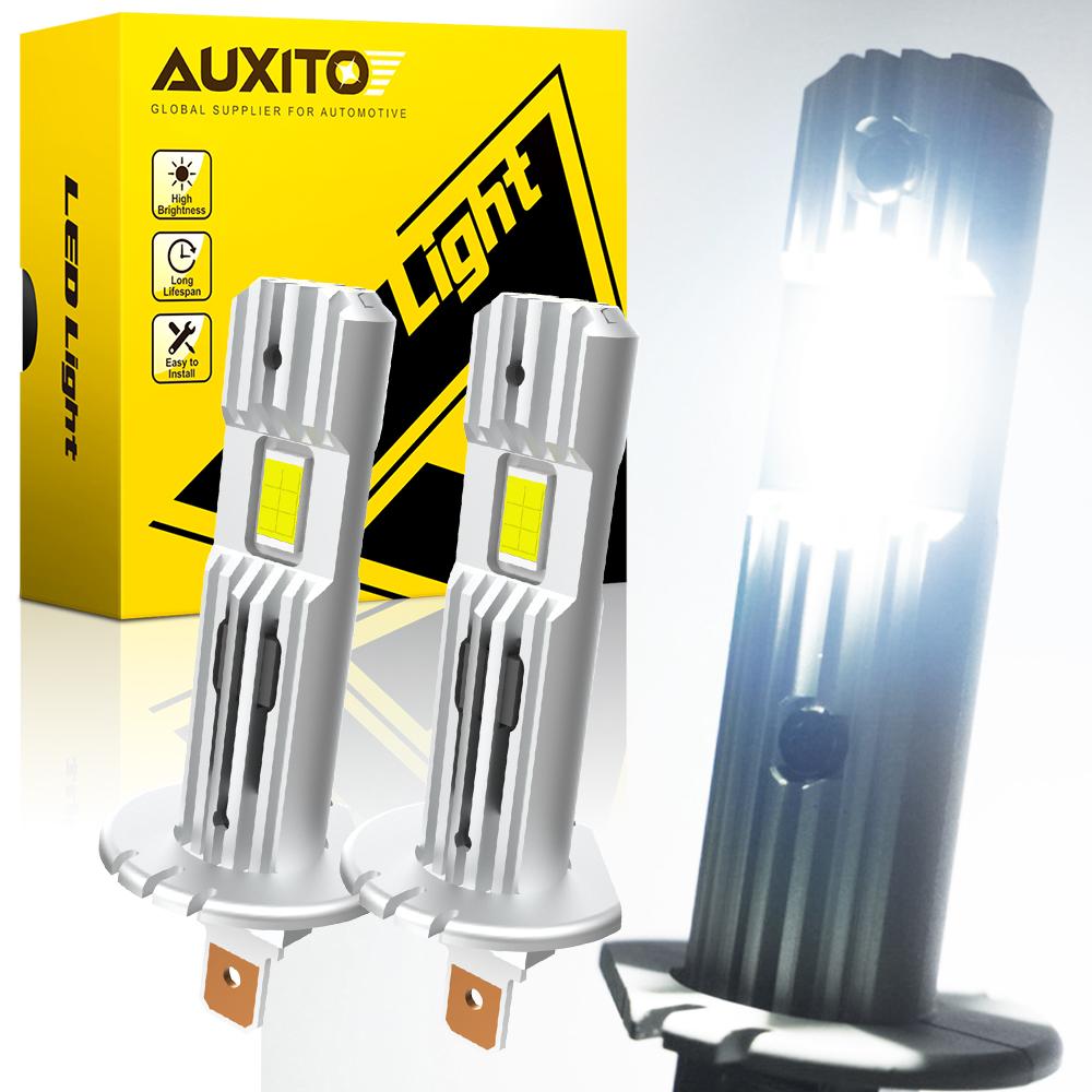 

AUXITO H1 LED Headlight H1 LED Canbus Bulbs Nonpolarity for Ford focus fiesta Skoda Fanless 6500K Super Bright H1 Lamp Fog Light H1