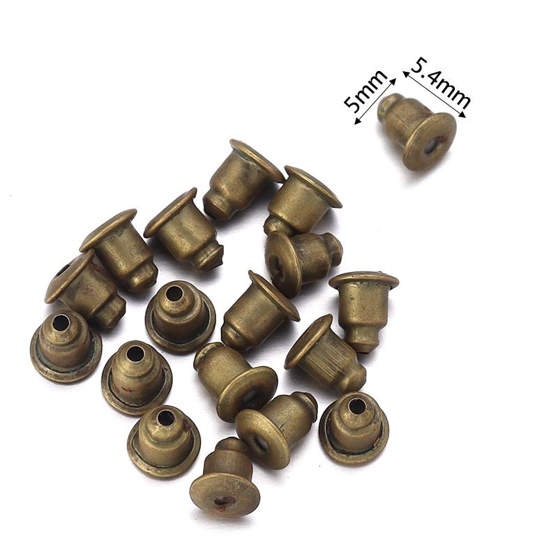 100-200pcs/Lot Rubber Ear Backs Stopper Earnuts Stud Earring Back Supplies For DIY Jewelry Findings Making Accessories Wholesale