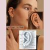 Stainless Steel Trendy Heart Curved Barbell Plain Twist Hoops Internally Threaded Versatile Unisex Piercing Eyebrow Lip Ear Nose