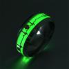 Fashion Luminous Dragon Ring Retro Stainless Steel Fluorescent Ring Plus Size Couple Jewelry For Men
