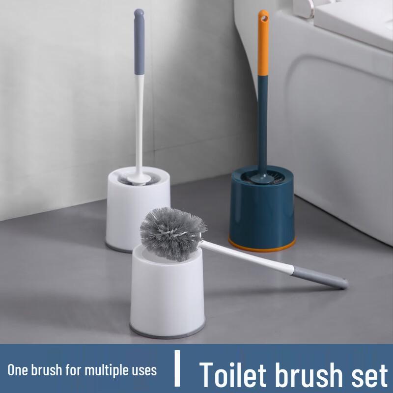 Wall-Mounted Toilet Brush Set